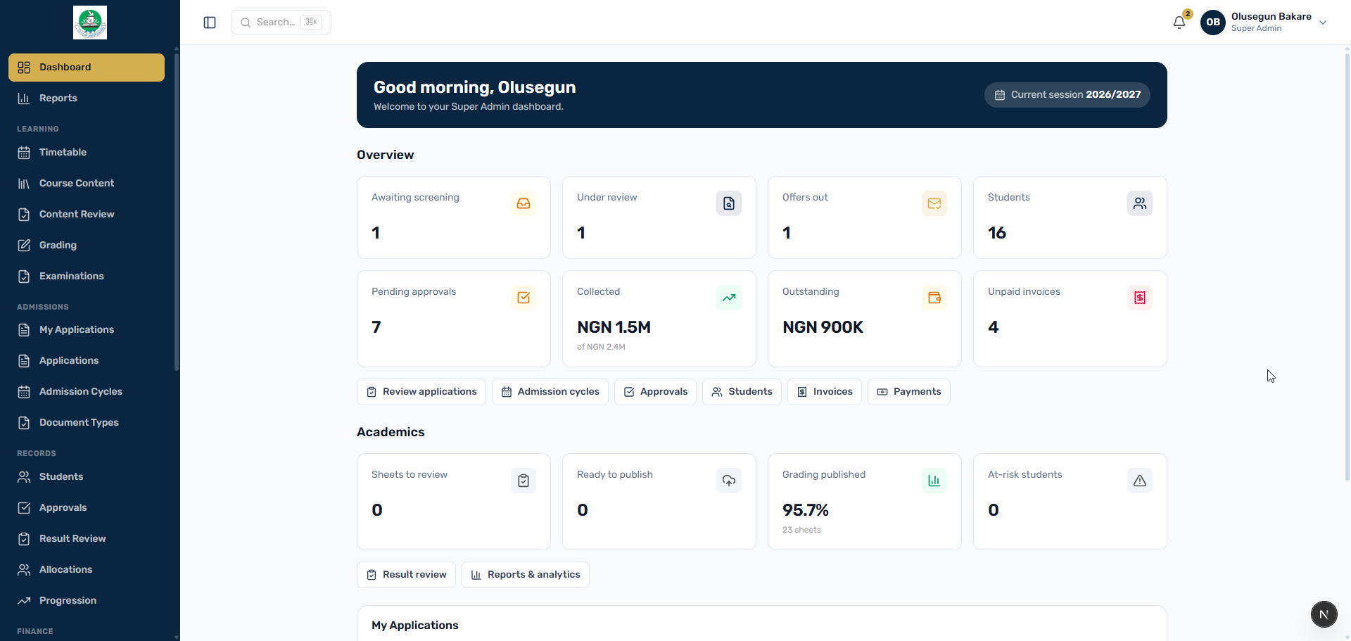 LT EduSuite — Digital Campus Platform screenshot