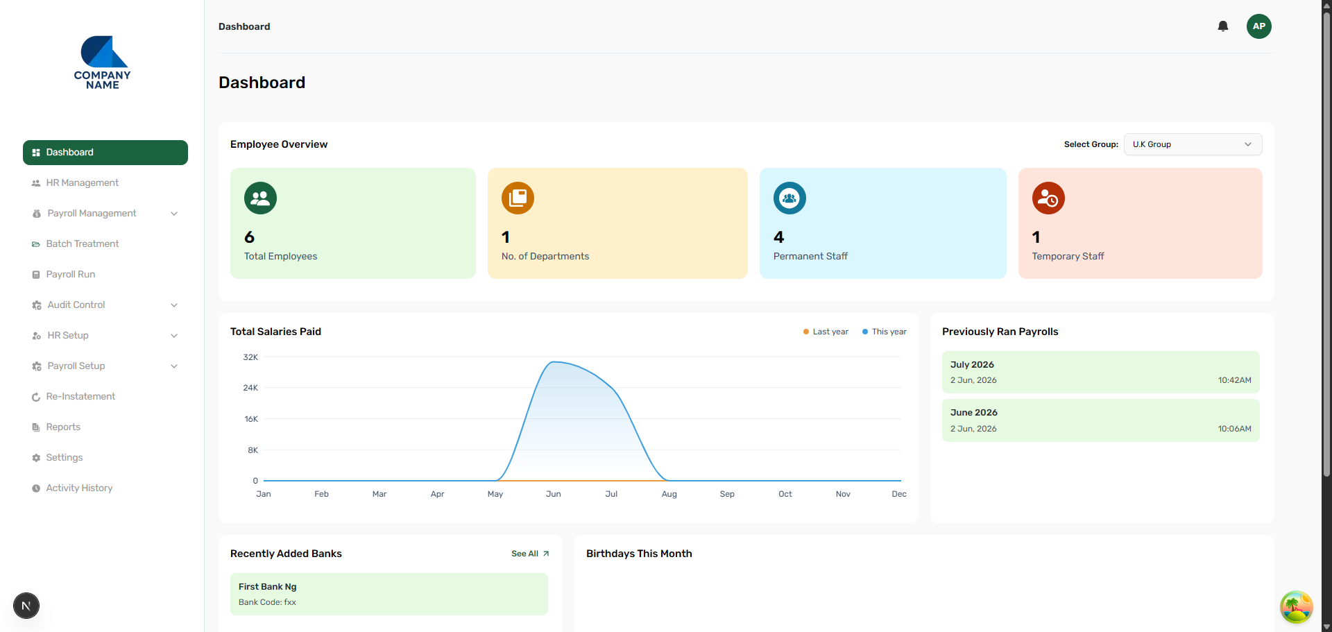 LTHRM — LivingTree HR Management System screenshot